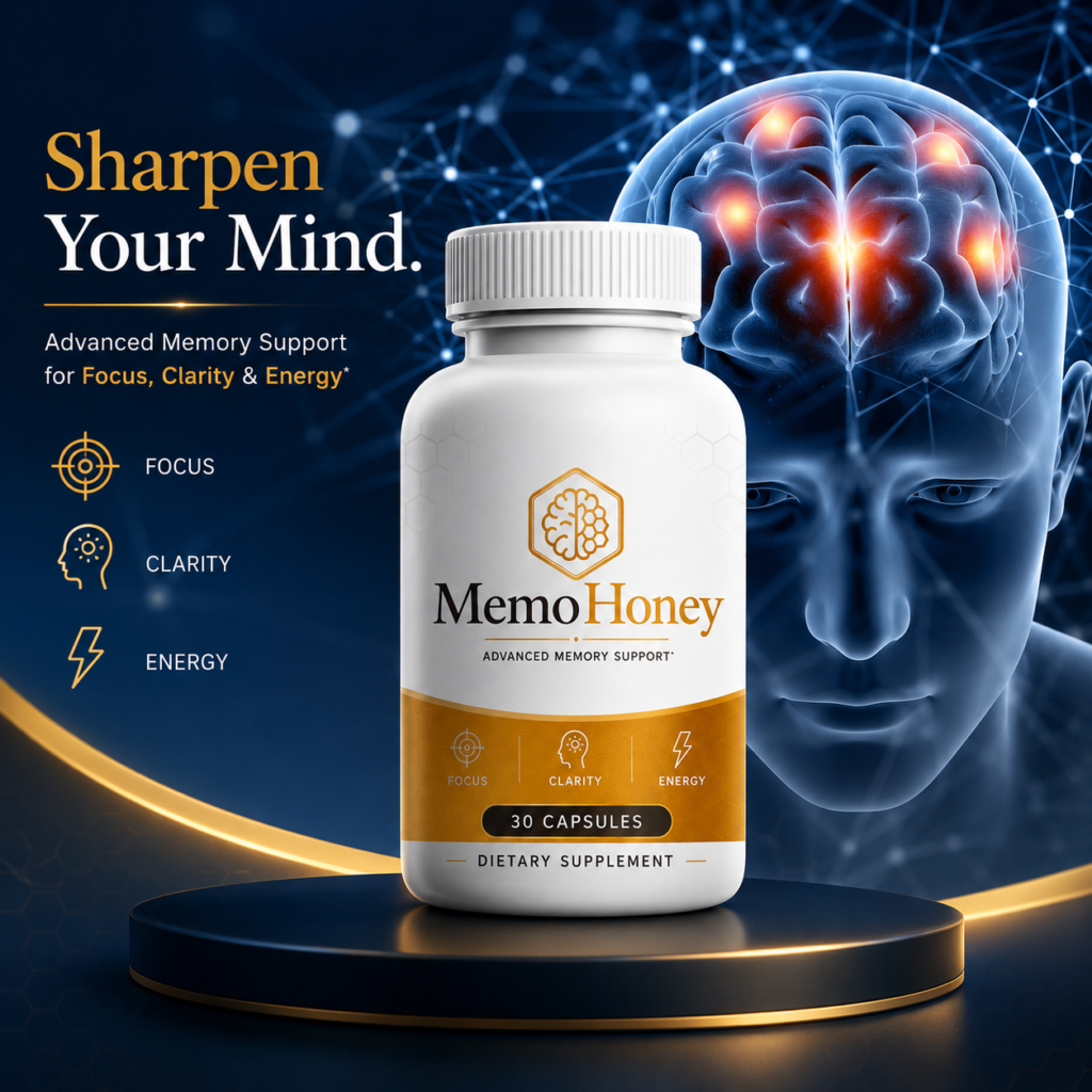MemoHoney supplement for focus clarity energy and memory support
