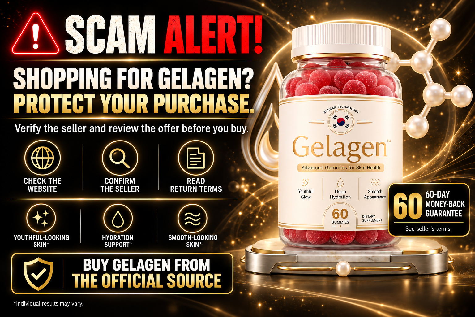 Gelagen scam alert: buy only from the official website